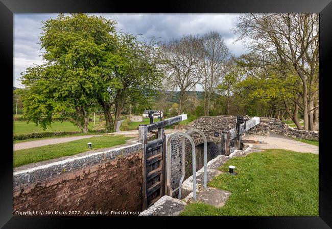 Monmouthshire and Brecon Canal, Llangynidr Framed Print by Jim Monk