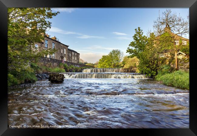 Gayle Falls, North Yorkshire Framed Print by Jim Monk