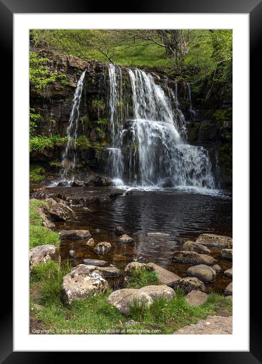 East Gill Force Framed Mounted Print by Jim Monk