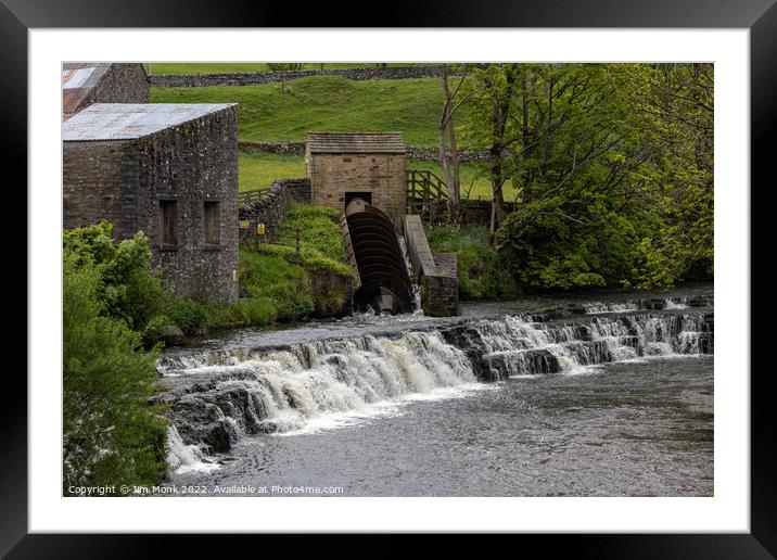 The River Bain Hydro, Bainbridge Framed Mounted Print by Jim Monk