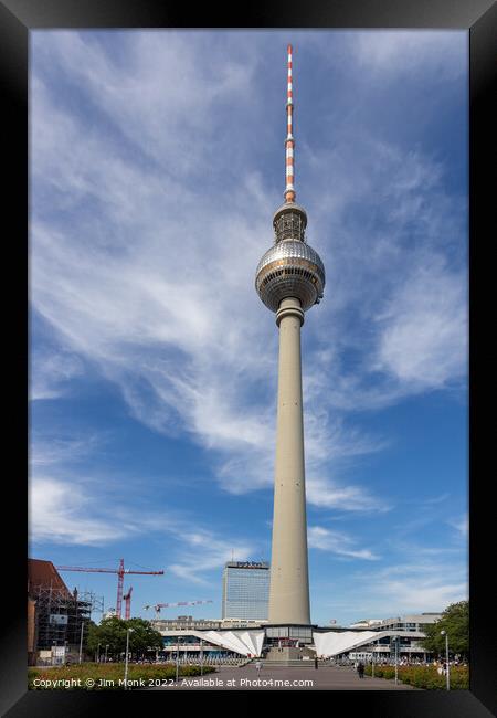 TV Tower, Berlin Framed Print by Jim Monk