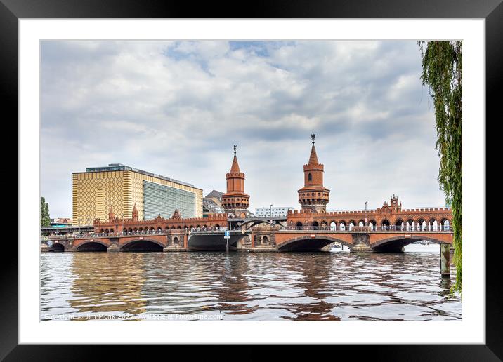 The Oberbaum Bridge, Berlin Framed Mounted Print by Jim Monk