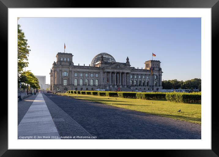Reichstag Building Framed Mounted Print by Jim Monk