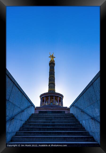 The Berlin Siegessaeule (Victory Column)  Framed Print by Jim Monk