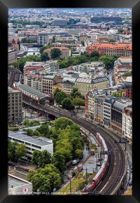 Hackescher Markt railway station, Berlin Framed Print by Jim Monk