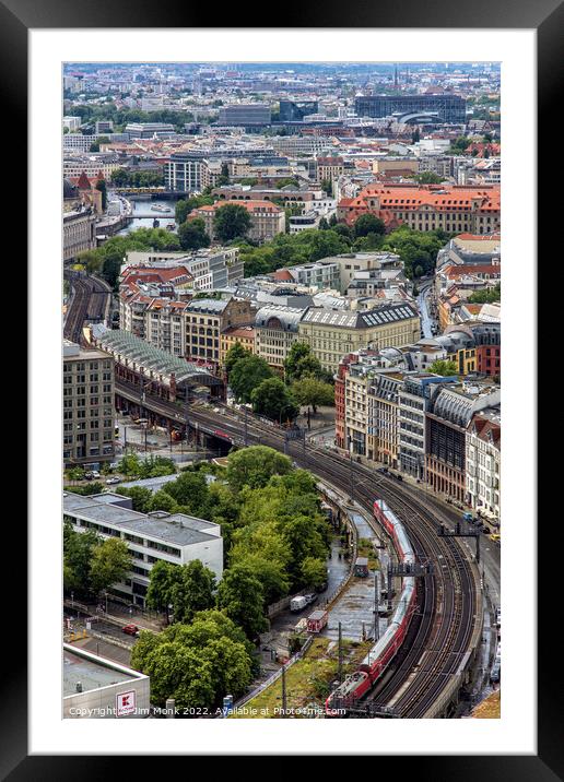 Hackescher Markt railway station, Berlin Framed Mounted Print by Jim Monk