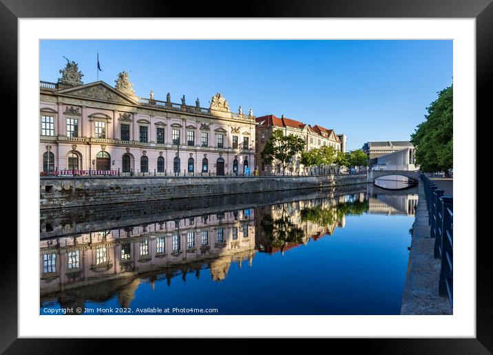 Spree Reflections Framed Mounted Print by Jim Monk
