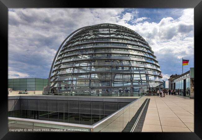 The Reichstag Dome Framed Print by Jim Monk