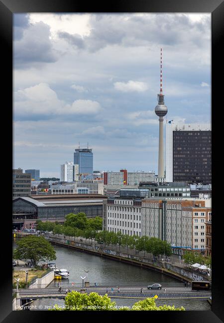 Berlin cityscape Framed Print by Jim Monk