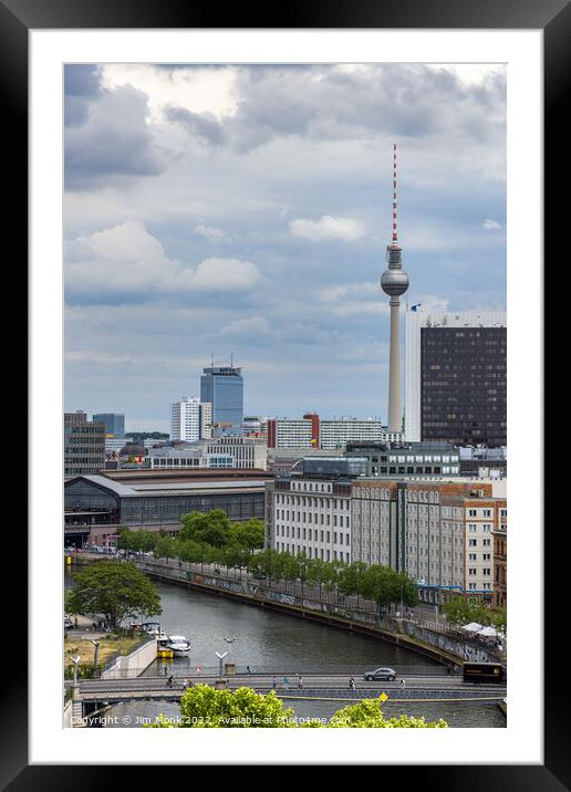 Berlin cityscape Framed Mounted Print by Jim Monk