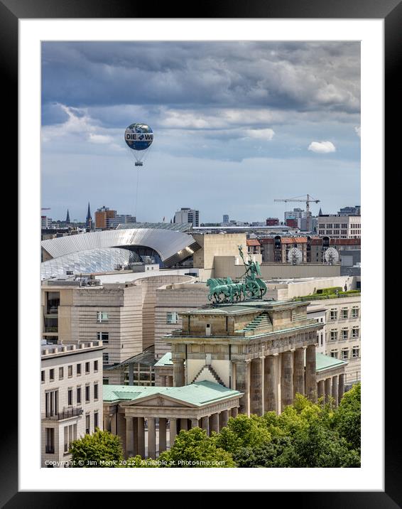 View from the Reichstag Framed Mounted Print by Jim Monk