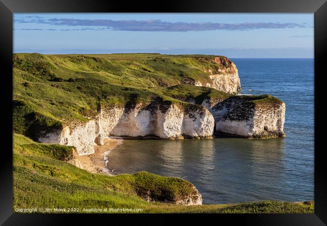 Selwicks Bay, Flamborough Framed Print by Jim Monk