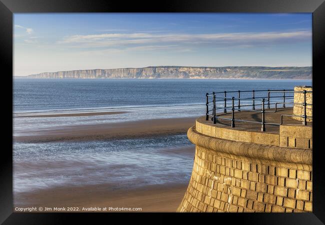 Filey Beach Framed Print by Jim Monk