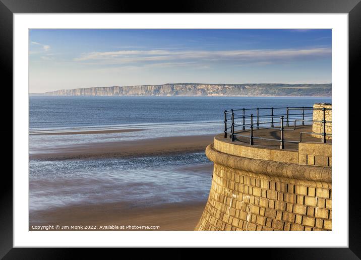 Filey Beach Framed Mounted Print by Jim Monk