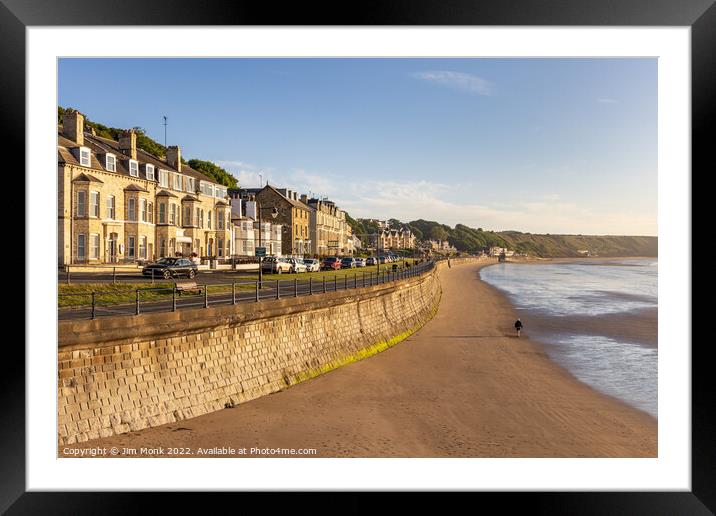 Filey Seafront and Beach Framed Mounted Print by Jim Monk