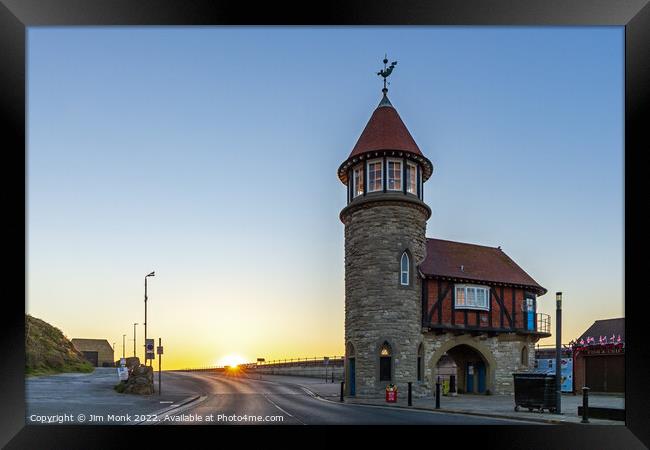 Scarborough Toll House Sunrise Framed Print by Jim Monk