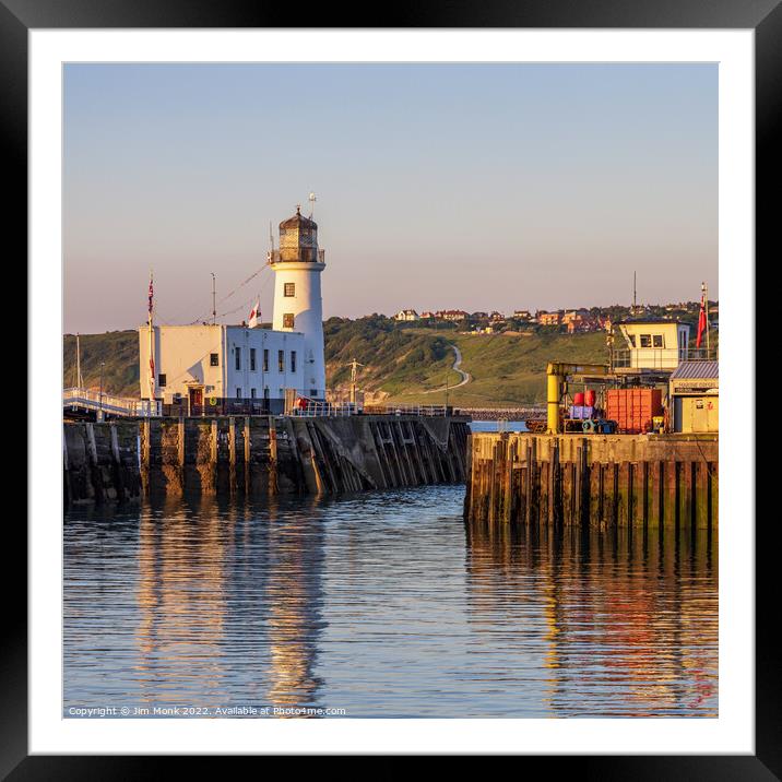 Scarborough Lighthouse Framed Mounted Print by Jim Monk