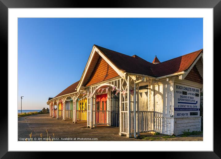 Chalets For Hire Framed Mounted Print by Jim Monk