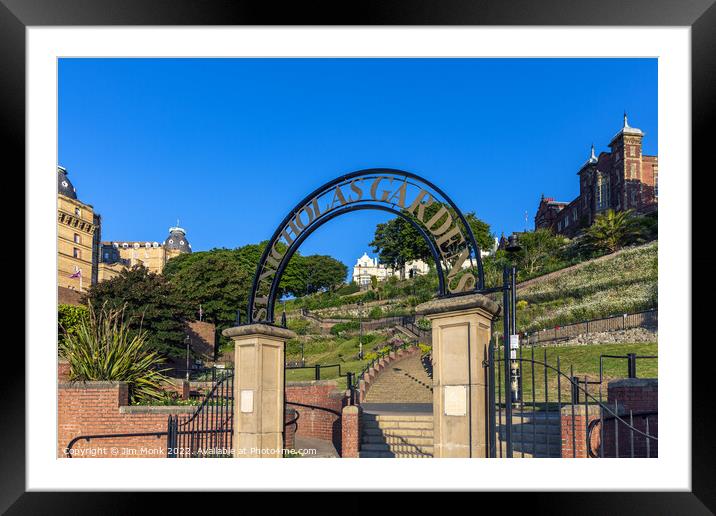 St Nicholas Gardens, Scarborough Framed Mounted Print by Jim Monk
