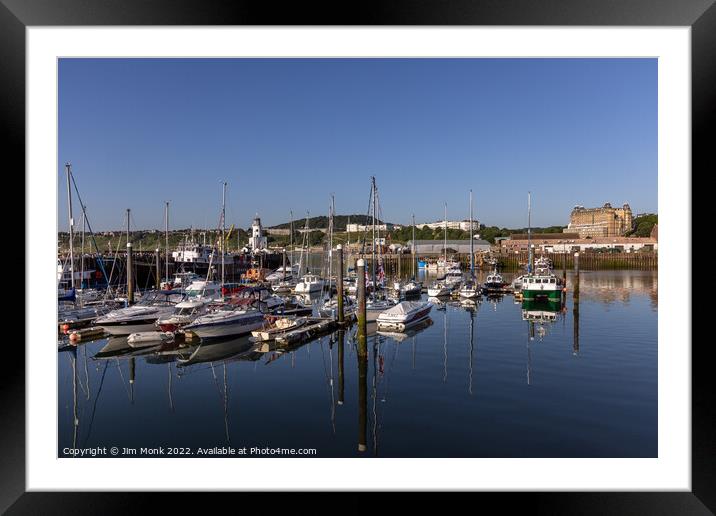 Scarborough Harbour, North Yorkshire Framed Mounted Print by Jim Monk