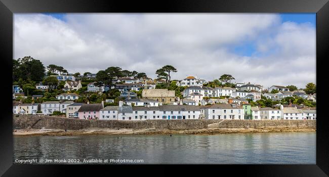 St Mawes Waterfront Framed Print by Jim Monk