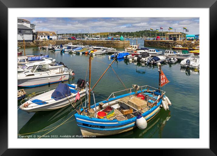 Falmouth Harbour, Cornwall Framed Mounted Print by Jim Monk