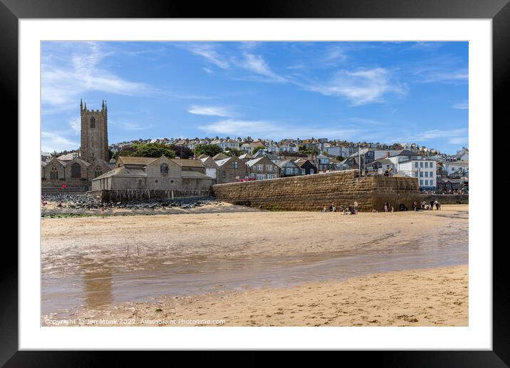 St Ives Framed Mounted Print by Jim Monk