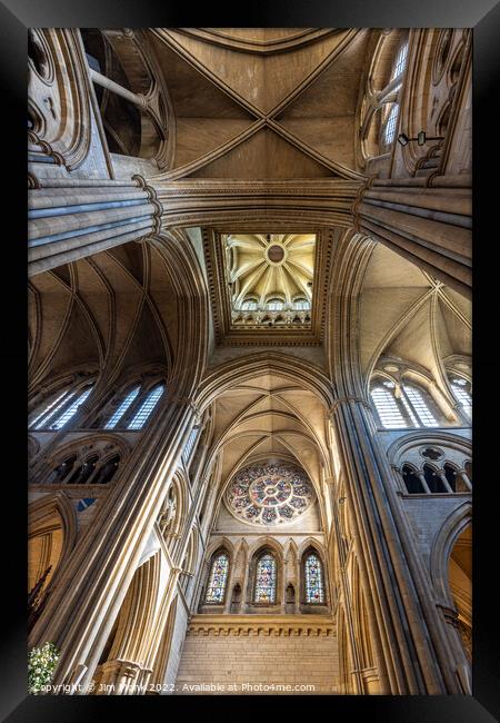 Truro Cathedral Ceiling Framed Print by Jim Monk