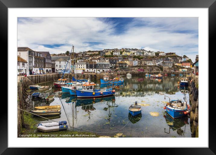 Mevagissey  Framed Mounted Print by Jim Monk