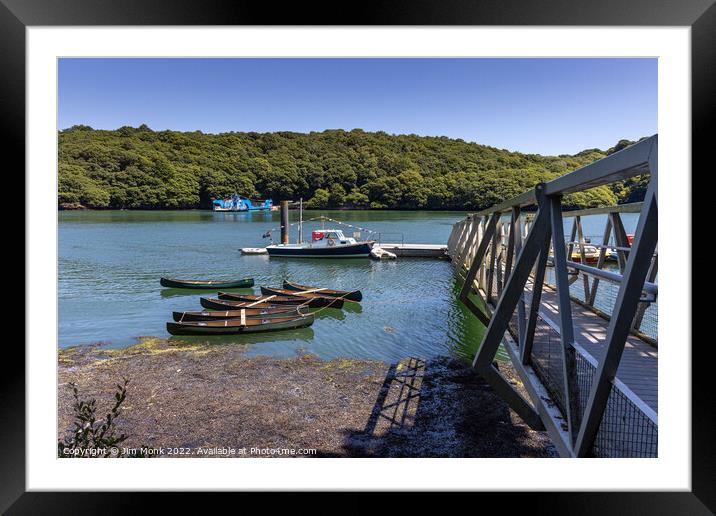 River Fal Crossing Framed Mounted Print by Jim Monk