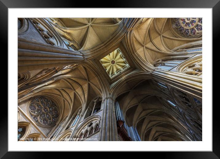 Truro Cathedral Detail  Framed Mounted Print by Jim Monk