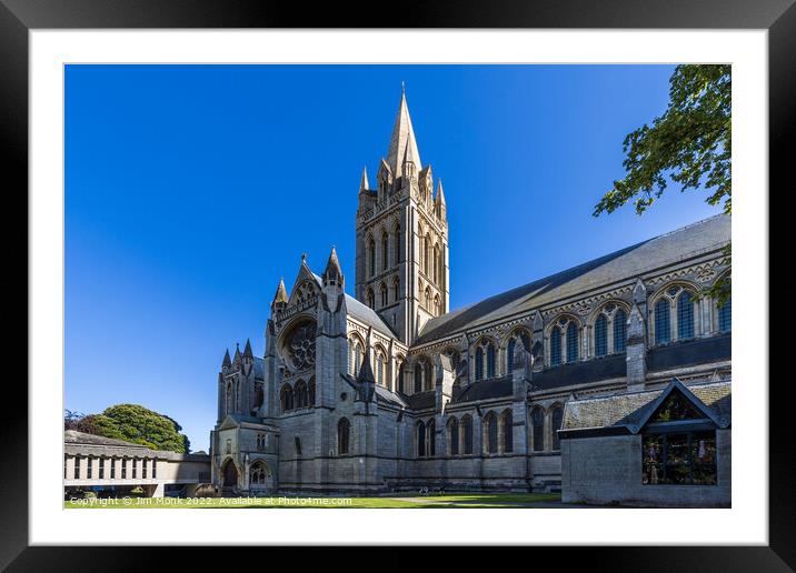 Truro Cathedral in Cornwall Framed Mounted Print by Jim Monk