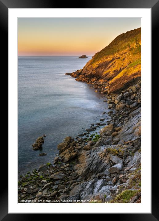 Gull Rock from Jacka Point Framed Mounted Print by Jim Monk