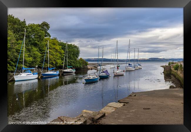 Cramond Port and Harbour Framed Print by Jim Monk