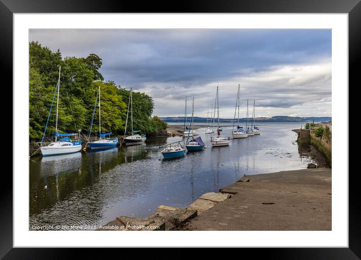 Cramond Port and Harbour Framed Mounted Print by Jim Monk