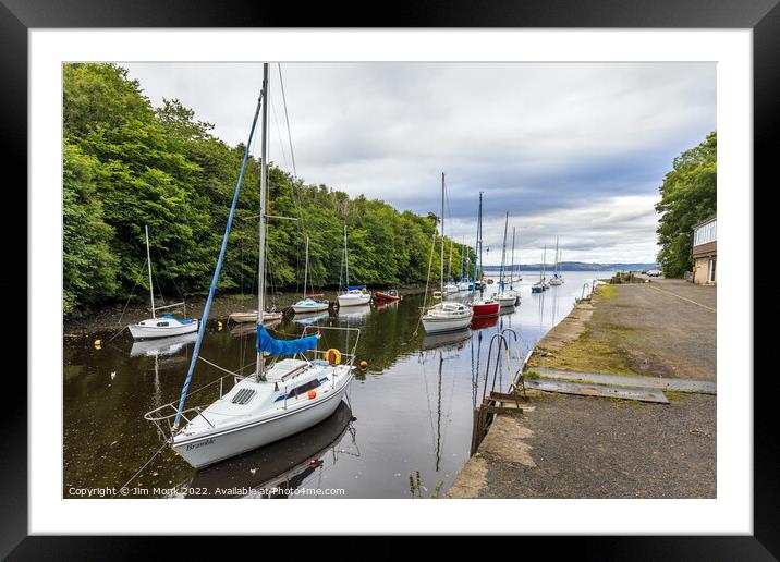 Cramond Harbour, Scotland Framed Mounted Print by Jim Monk