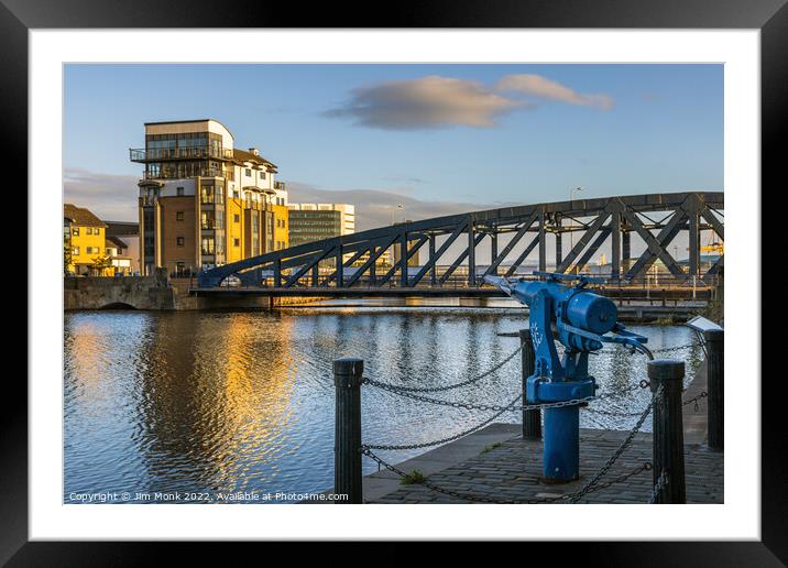 The Harpoon Gun at Leith Framed Mounted Print by Jim Monk