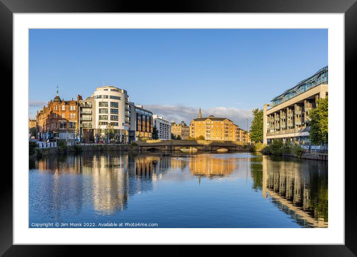 Water of Leith Reflections Framed Mounted Print by Jim Monk