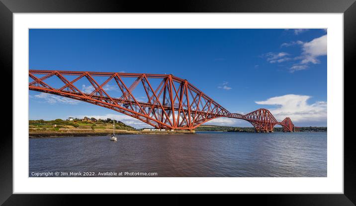 The Forth Rail Bridge Framed Mounted Print by Jim Monk