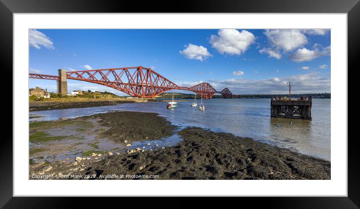 North Queensferry Harbour Framed Mounted Print by Jim Monk