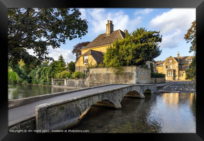 Bourton-on-the-Water Framed Print by Jim Monk