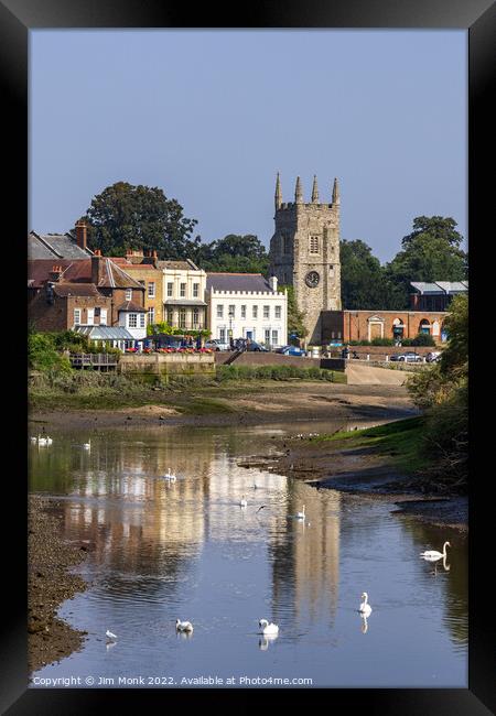 Isleworth at low tide Framed Print by Jim Monk