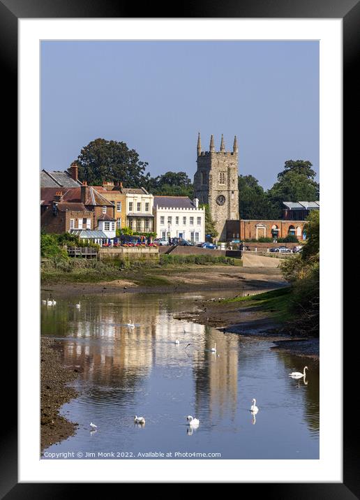 Isleworth at low tide Framed Mounted Print by Jim Monk