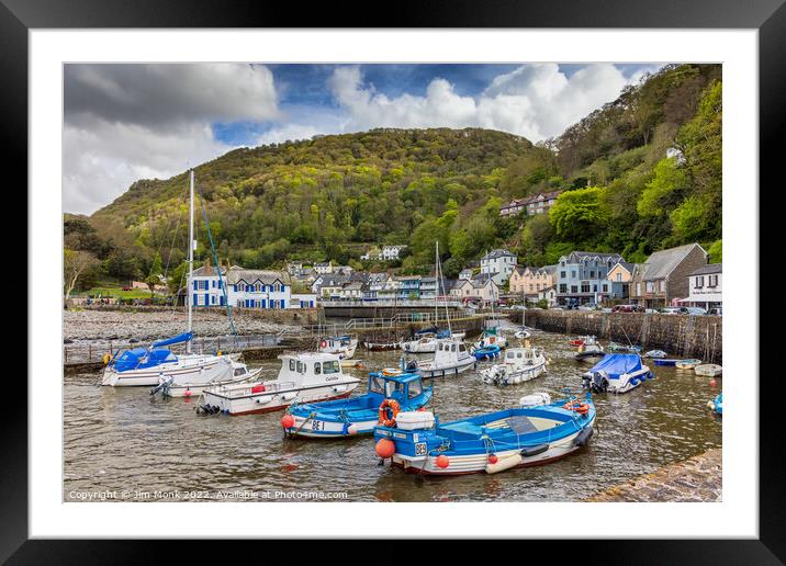 Lynmouth Framed Mounted Print by Jim Monk