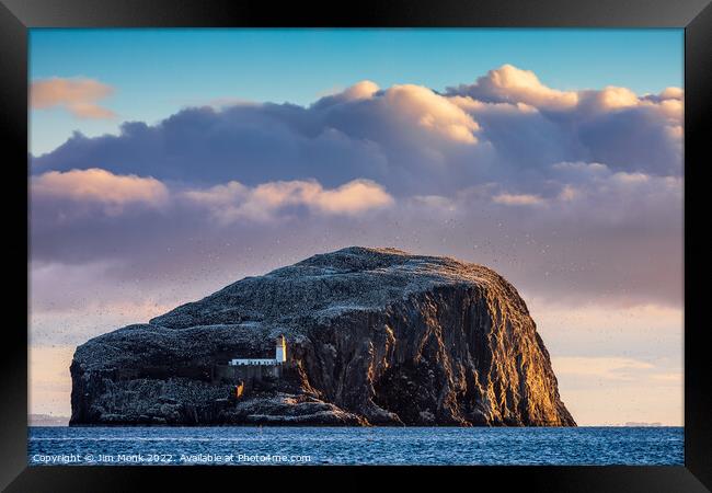 Bass Rock Framed Print by Jim Monk