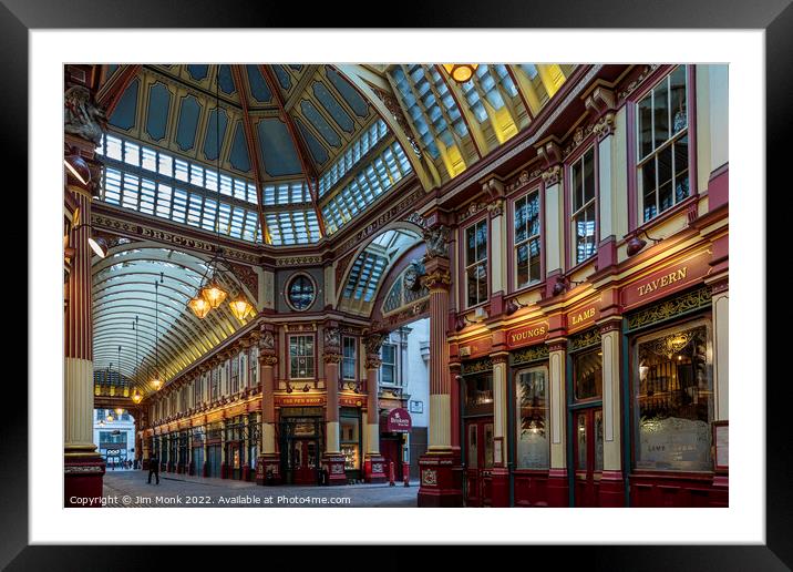 Leadenhall Market, London Framed Mounted Print by Jim Monk