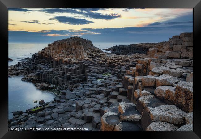 Giant's Causeway, Northern Ireland Framed Print by Jim Monk