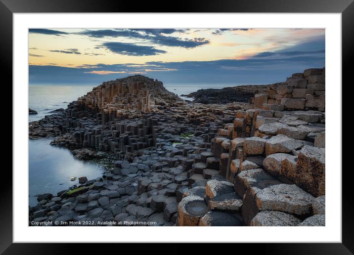 Giant's Causeway, Northern Ireland Framed Mounted Print by Jim Monk
