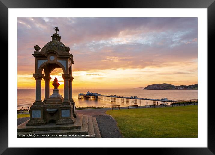 Queen Victoria Monument, Llandudno Framed Mounted Print by Jim Monk