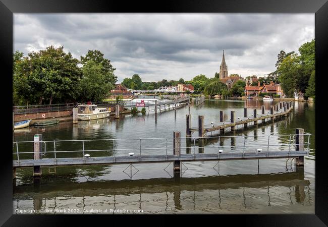  River Thames from Marlow Lock Framed Print by Jim Monk